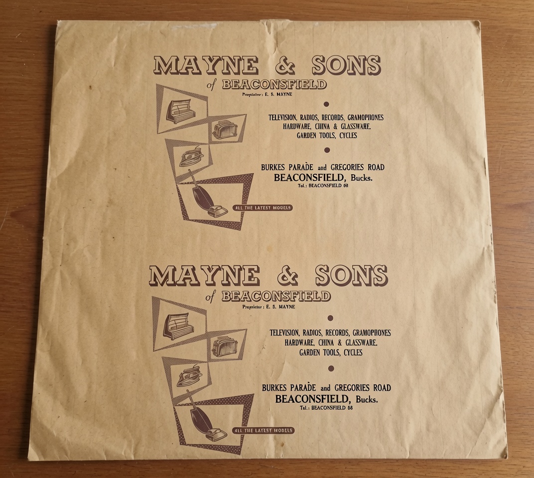 Original Mayne & Sons branded wrapping paper, Beaconsfield